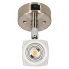 Miniature Spot LED Luna avec Interrupteur -  12V -  Acier Brossé - Blanc Chaud - HABA  N° 1