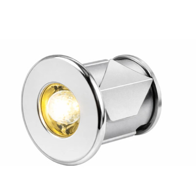 Feu de Navigation - Mini Spot Encastrable Campio - Éclairage 12V Auto-Serrant -  CHROME - HABA