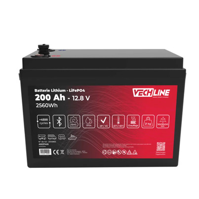 Batterie Lithium LiFePO4 VECHLINE 200Ah : +4500  cycles - VECHLINE
