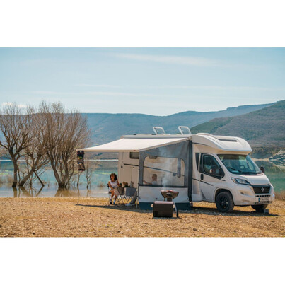 Paroi Latérale Fiamma Side W Pro F45 / F80 | Hauteur de Montage 2250 à 2800 mm | Fenêtre Crystal