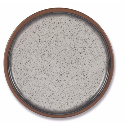 Assiette plate - Farmhouse Ø 20 cm | Collection Artisan Mélamine | Style Rustique Moucheté - KAMPA