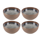 Miniature Lot de 4 Bols - Farmhouse Ø18  cm | Collection Artisan Mélamine | Style Rustique Moucheté - KAMPA N° 0