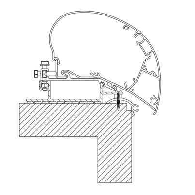 Adaptateur de Toit Roof Top THULE | Modèle Universel | Pour Stores 6200 / 6300 / 9200