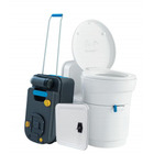 Pack WC à cassette Premium 17,2L : Toilette pivotante à 180° avec chasse 12V, et portillon inclus 