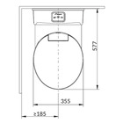 Miniature Pack WC à cassette Premium 17,2L : Toilette pivotante à 180° avec chasse 12V, et portillon inclus  N° 3
