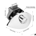 Miniature Serrure bouton poussoir - Push Lock - Φ20 mm - Entraxe de  32,5 mm - Nickel Satiné N° 1