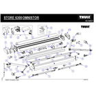 Miniature ATTENTION Produit imparfait | Bras Articulé Droit 6300 3.0M A 5.0M -THULE N° 3