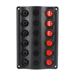 Miniature ATTENTION Produit imparfait | Tableau électrique Wave 6 interrupteurs - OSCULATI N° 1