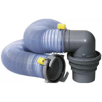 Jeu Complet de Drains 3" (Ø 76,2 mm) avec Tuyau 3m, Adaptateur & Raccords - LILIE