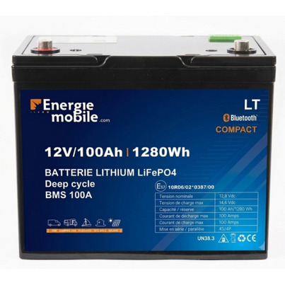 Batterie Lithium 12V 100Ah | LT 12-100 HD PHOENIX ( BMS 100A ) ENERGIE MOBILE