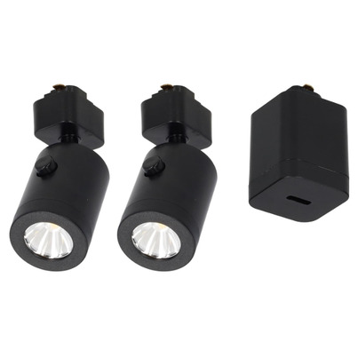 Kit de démarrage 2x Lanciano spotlight noir + USB-C - HABA