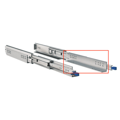 Paire de cornières en L  559 mm charge 227 kg pour fixation rails coulissants  - CARBEST
