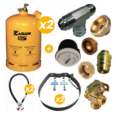 Pack Europe 11 kg double réservoirs GASLOW