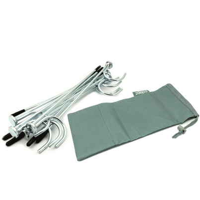 Lot de 10 piquets  Hold-Up + Support tuyau d'évacuation - HABA