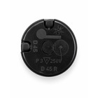 Miniature Cabochon de Finition Encastrable Noir - Fixation par Clipsage N° 2