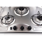 Miniature Réchaud - 3 FEUX - 570 x 450 mm - NOIR/ARGENT -  CARBEST N° 2