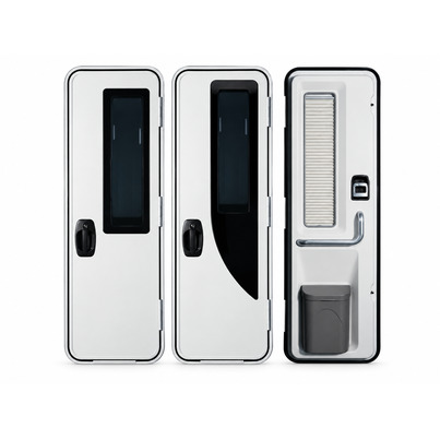 KIT DE PORTE CELLULE 1800 X 580 MM — Double Vitrage & Moustiquaire Intégrée