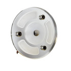 Miniature Plafonnier LED tactile miroir -  Ø 100 mm - 12/24V - BLANC CHAUD  avec veilleuse BLEUE N° 2