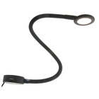 Miniature Liseuse LED sur flexible 250 mm avec variateur tactile, veilleuse rouge & port USB — 12/24V Noir N° 1
