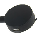 Miniature Liseuse LED sur flexible 250 mm avec variateur tactile, veilleuse rouge & port USB — 12/24V Noir N° 2
