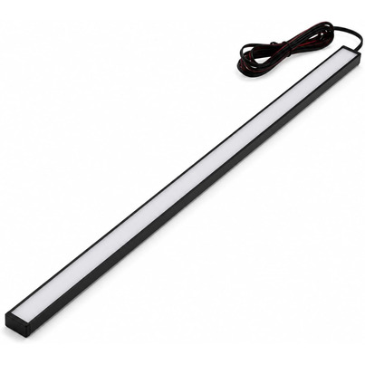 Réglette LED extérieure étanche IP67 - 1500 mm -  12V - 12W avec adhésif & vis — Blanc chaud