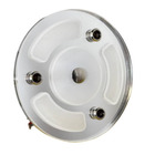 Miniature Plafonnier LED tactile miroir -  Ø 70 mm - 12/24V - BLANC CHAUD  avec veilleuse BLEUE N° 3