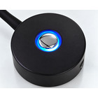 Miniature Liseuse LED flexible silicone noir 12V 2W fixation invisible avec veilleuse bleue 0,2W & USB-C (3000K) N° 1