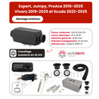 Miniature Kit Chauffage Diesel 12V Autoterm Air — Montage Extérieur Sous Châssis Expert / Jumpy / ProAce / Vivaro / Scudo L1H1 N° 0