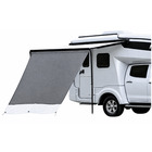 Miniature Panneau Pare-Soleil Sun Blocker DELUX GRIS 500 x 210 MM avec Haubans & Piquets — Compatible Stores Fiamma & Thule N° 0