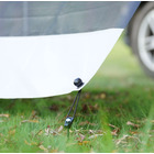 Miniature Panneau Pare-Soleil Sun Blocker DELUX GRIS 500 x 210 MM avec Haubans & Piquets — Compatible Stores Fiamma & Thule N° 1