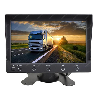 Ecran Moniteur DVR 7 Pouces Split Screen - Double Entree Video et Pare-Soleil — Securite et Confort Visionnel Absolu