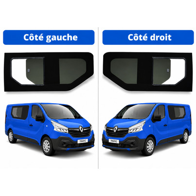 PACK Baie coulissante 1116 x 598mm - AVANT DROITE  & AVANT GAUCHE - VERRE TEINTÉ - TRAFIC 3 / NV300 / PRIMASTAR (DEPUIS 2014)