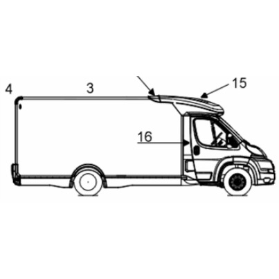 Pied de Cabine Droit (Repère 16) — Challenger Genesis 30 (2013)
