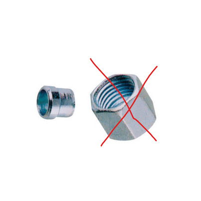 ATTENTION Produit imparfait | Ecrou avec olive gaz 8 mm - GOK VENDU A L'UNITE 