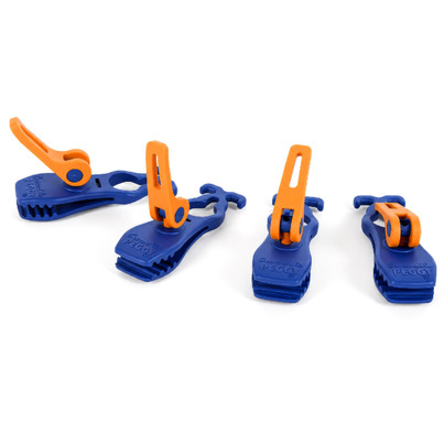Pince de serrage à dégagement rapide bleu - Lot de 4 - PEGGY PEG