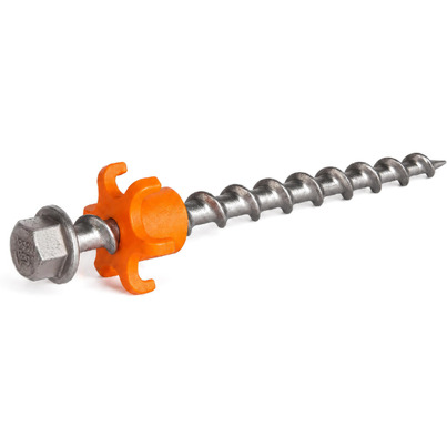 Lot de 4 Piquets à Vis Inox Peg&Stop Heavy Duty 20 cm avec Écrous de Blocage -  PEGGY PEG