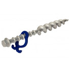 Miniature Lot de 2 Piquets à Vis Longs en Aluminium 31 cm  (LA) avec Crochets Réglables - PEGGY PEG N° 0