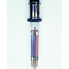 Miniature Robinet mitigeur chromé avec douchette et contacteur raccord tétine 12/12mm- REICH N° 4