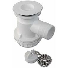 Miniature Bonde blanche siphon sortie diamètre 25 pour caravane et camping-car﻿ - ZADI N° 0