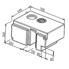 Miniature RESERVOIR EAUX PROPRE POUR FORD TRANSIT APRES 2006 100 LITRES N° 1