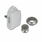 Miniature Poignée de meuble poussoir argent N° 4