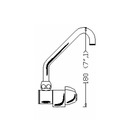 Miniature ROBINET MITIGEUR RABATABLE MINIMAL 48 EN LAITON POUR TROU DE FIXATION 32 ou 38 mm N° 1