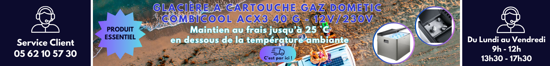 GLACIERE DOMETIC CombiCool ACX 40 G
