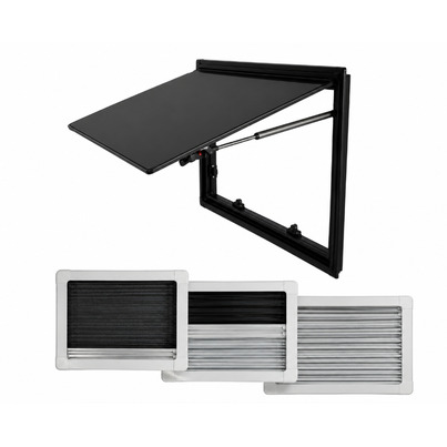 Baie Projetable SQUARE - Double Vitrage & Cadre Intégré Moustiquaire Occultante