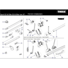 Pièces Communes aux Porte vélos Sport G2, Elite G2, Elite Van XT - THULE