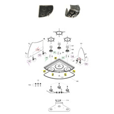 Plaque de Cuisson 3 Feux d'angle CE08-DF EK2000- DOMETIC