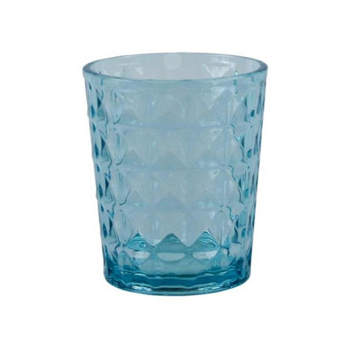  VERRE  EAU  Stone Line Bleu  Opale GIMEX