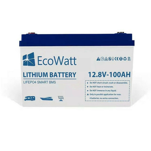 batterie decharge lente lithium 12v-100ah lifepo4 fer-phosphate - ecowatt