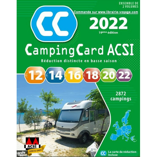 nouveau guide acsi 2022 + camping card